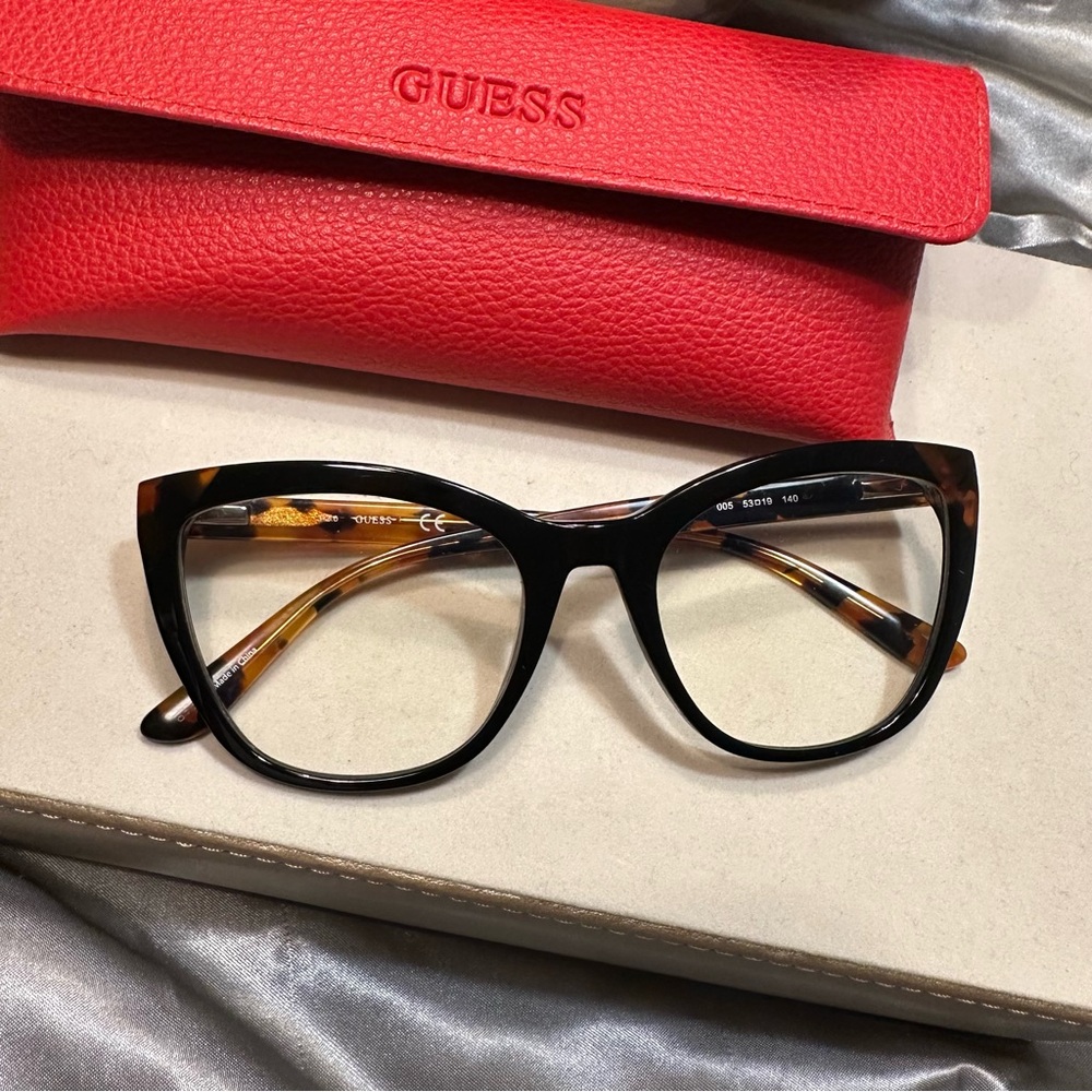 🌹GUESS • Women's Red Blue Light Reading Glasses or W/Your Prescription